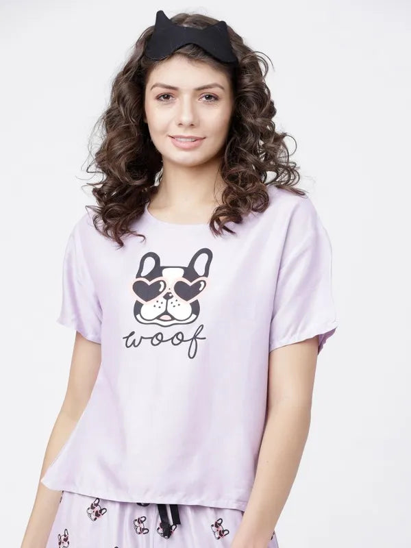 Suburbans  Printed Lounge Top