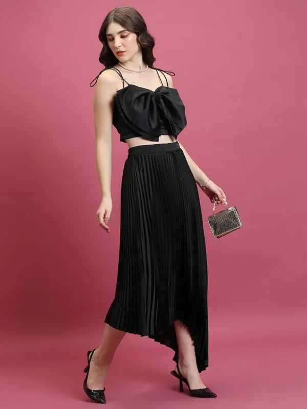 Suburbans Women Black Solid Regular Tops