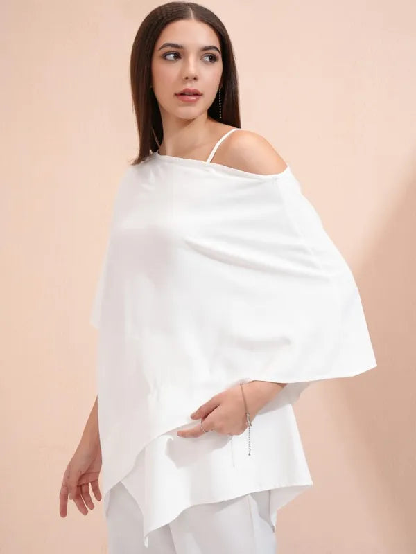 Suburbans  Women White Solid Regular Top