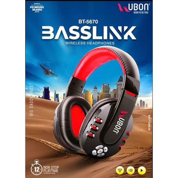 Ubon BT-5670 BASSLINK Wireless Headphone