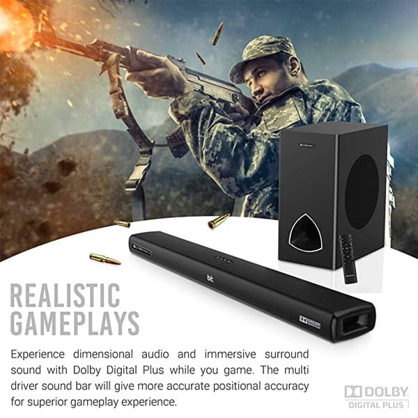 Zebronics Zeb-JUKEBAR 9001 PRO Dolby, 120W Multimedia soundbar with subwoofer