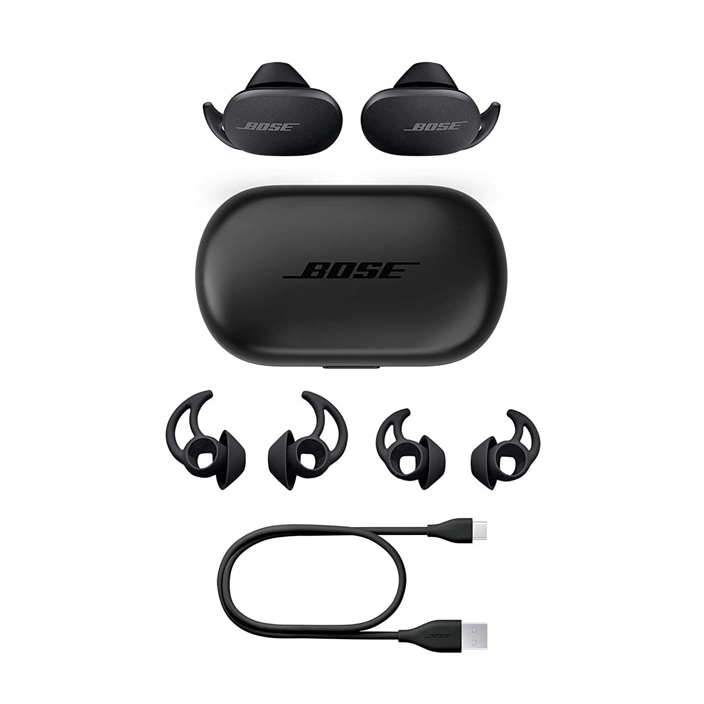 (Open Box) Bose Sport Earbuds – Bluetooth Truly Wireless in Ear Earbuds for Workouts and Running,Sweat Resistant with Touch Control, with mic Triple Black