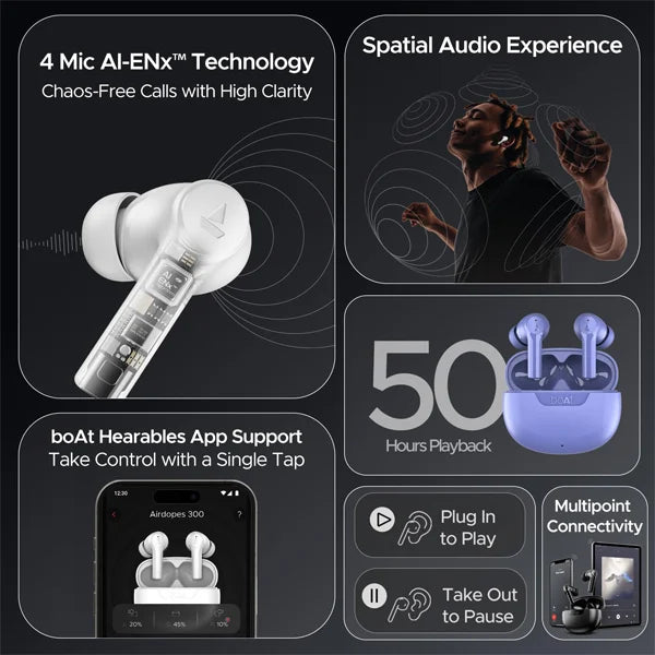 boAt Airdopes 300 Wireless Earbuds