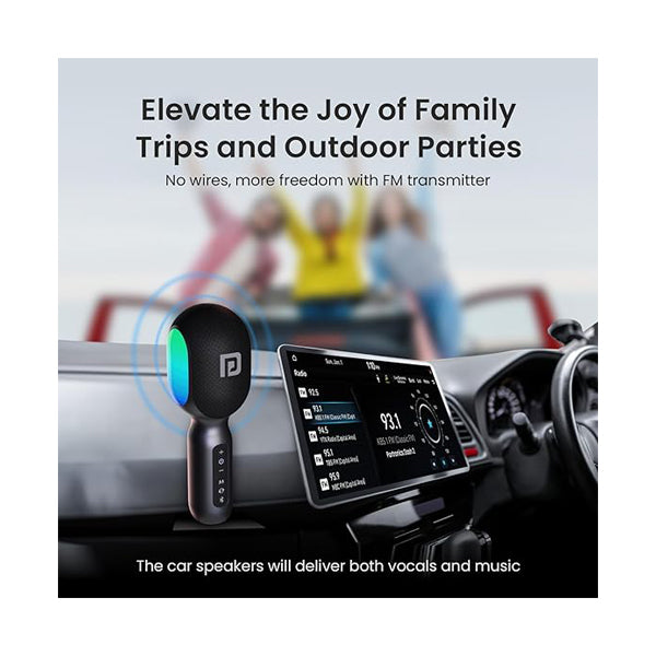 Portronics Dash 2 Wireless Bluetooth Karaoke Mic with 10W Speaker