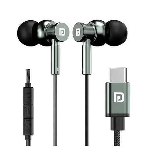 Portronics Conch Tune C in Ear Type C Wired Earphones with Mic