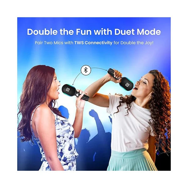 Portronics Dash 2 Wireless Bluetooth Karaoke Mic with 10W Speaker
