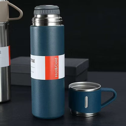 Steel Cup and Bottle Gift Set