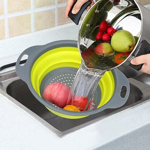 Collapsible Washing Strainer Round (Random)