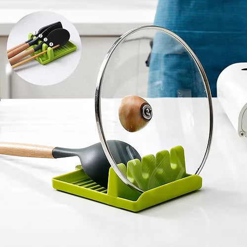 Plastic Oil Spill Spoon Resting Tray (Random Color)