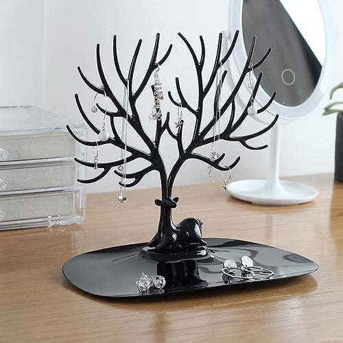 Deer Tree Shape Jewelry Earring Necklace Display organizer