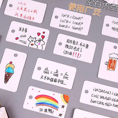 100 Pcs Note Card