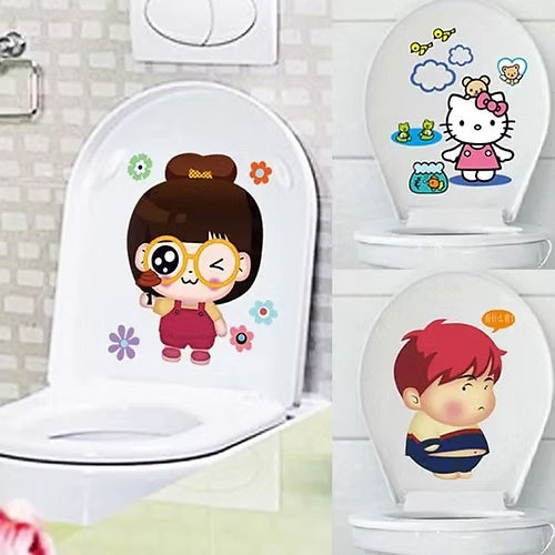 Bathroom Funny Toilet Stickers Pack of 2 (Random Print)