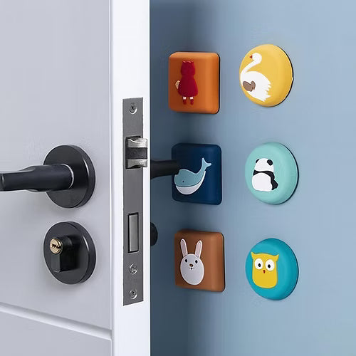 4 Pcs Animal Design Self Adhesive Doorstop