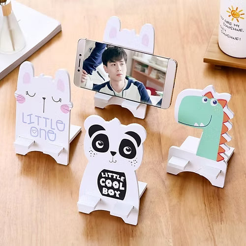 MDF Mobile Cartoon Character Mobile Holder (Random)