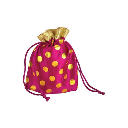 Polka Dot Small Potli Bag (Pack of 5)