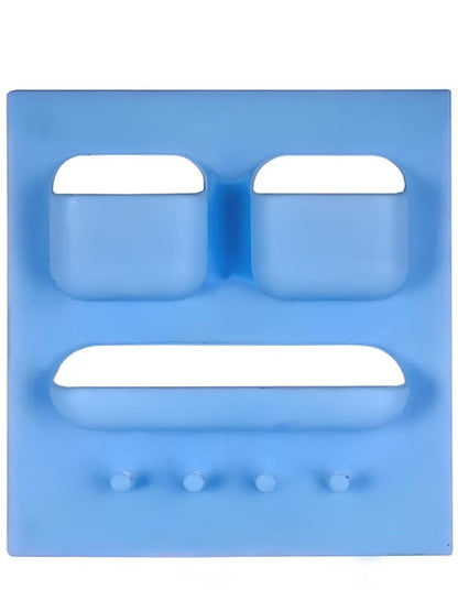 4 in 1 Multi Purpose Wall Mount Storage Rack (Random Colors)