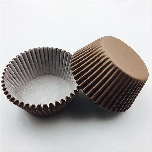 1000 Pcs Brown Cake Brown Paper Cups (Small)