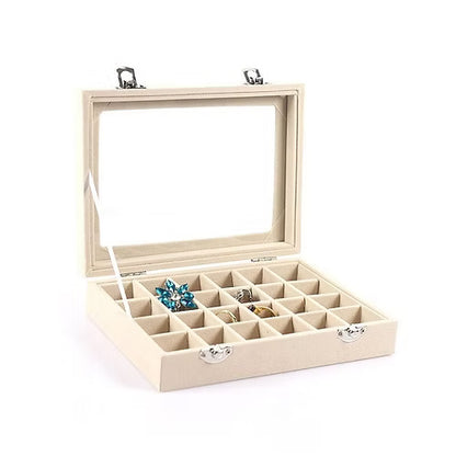 24 Grid Jewellery Organiser (Random Colour)