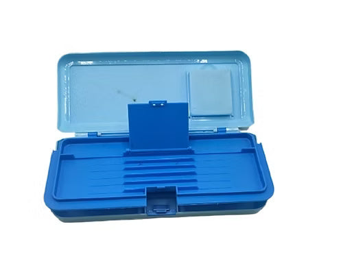 Crazy Double Door Pencil Box (Random Colour)