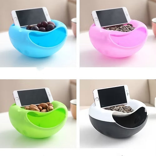 Detachable Fancy Snacks Bowl (Random Colors)