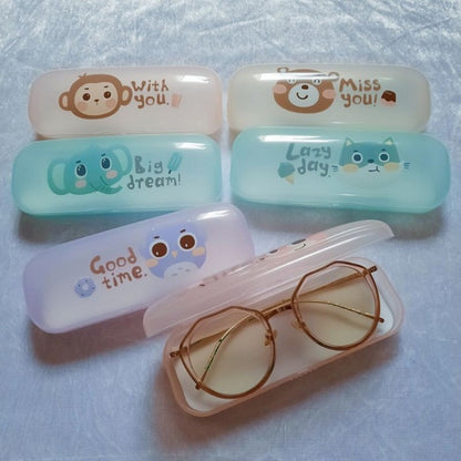 Cartoon Print Plastic Eye Glasses Box
