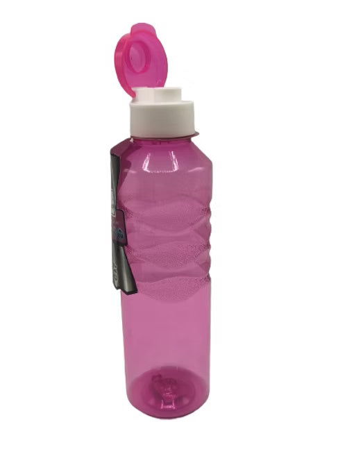Cool Wave Plastic Bottle With Flip Top Lid (Random Colour)