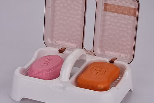 Twins Soap Case With Lid