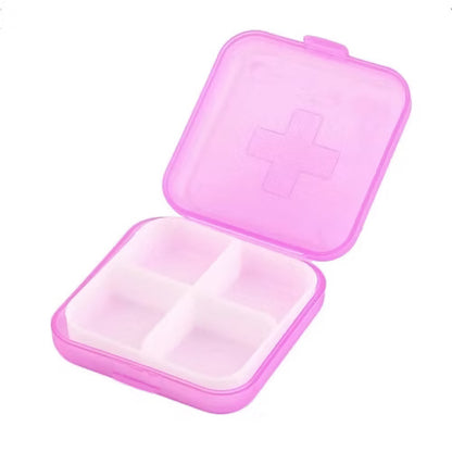 2 Pcs 4 compartment Pill Box
