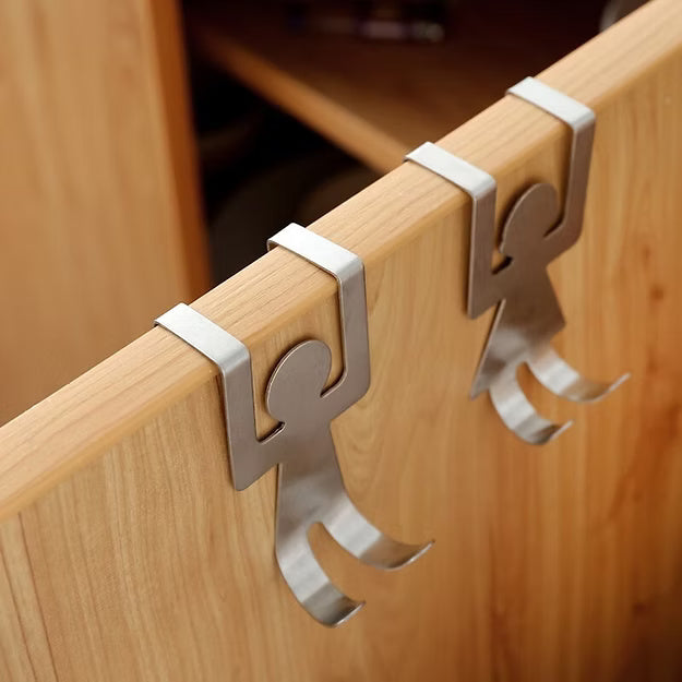 2 Pcs Humanoid Cabinet Hook