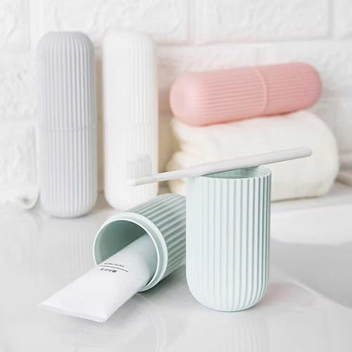 Portable toothbrush & toothpaste holder Storage box (Random) - Pack of 2 Pcs