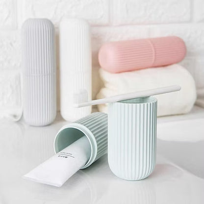Portable toothbrush & toothpaste holder Storage box (Random) - Pack of 2 Pcs