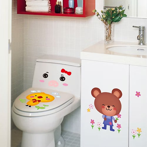 Bathroom Funny Toilet Stickers Pack of 2 (Random Print)