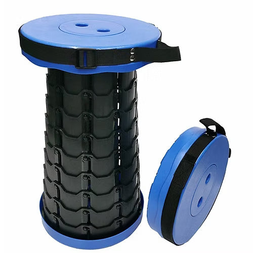 Foldable Travel Adjustable Stool ( Random Colour)