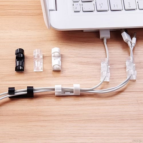 20 Pcs Cord Wire Cable Plastic Clips (Random)