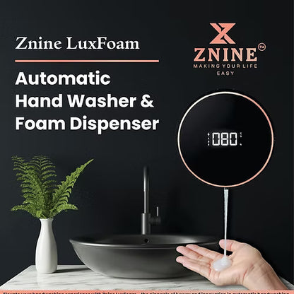 Automatic Hand Washer & Foam Dispenser for Bathroom - Wall Mounted Smart Recharg