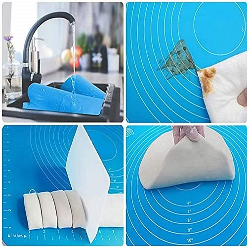 Silicone Baking Sheet And Fondant Rolling Mat (Random)