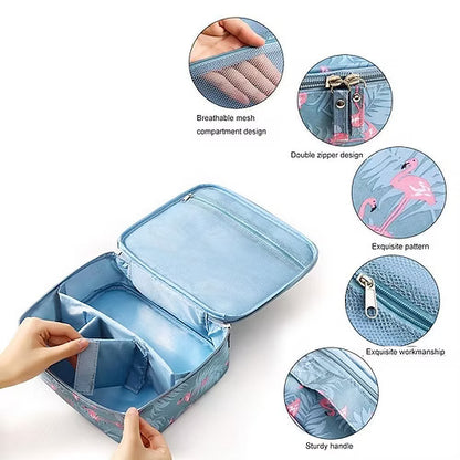 Waterproof 4 Partition Small Capacity Toiletry Bag (Random)