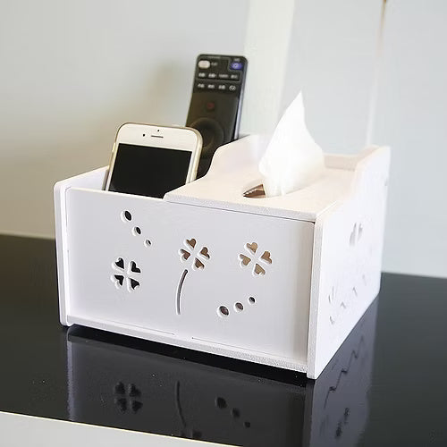 MDF Tissue Remote Stand (Random Design)