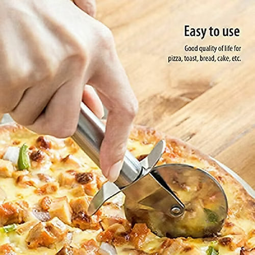 Stainless Steel Pizza Cutter (Minor Damage)