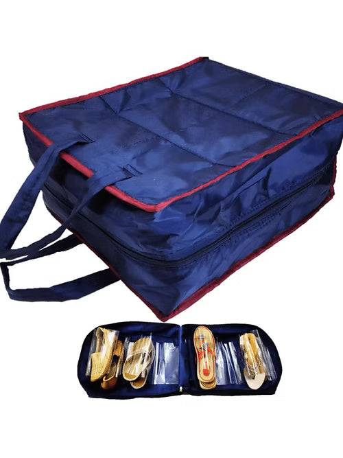 6 Pair Shoes Storage Travel Tote Bag (Random Colour)