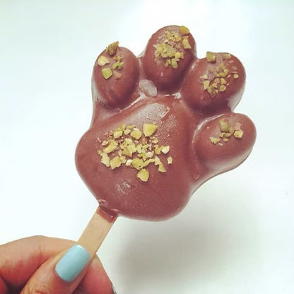4 Cavity Cat & Bear Paw Shape Popsicle Mould