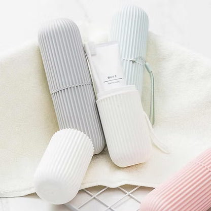 Portable toothbrush & toothpaste holder Storage box (Random) - Pack of 2 Pcs