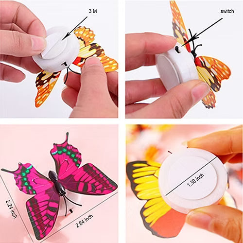 LED Color Changing Beautiful Butterfly (Set Of 10)