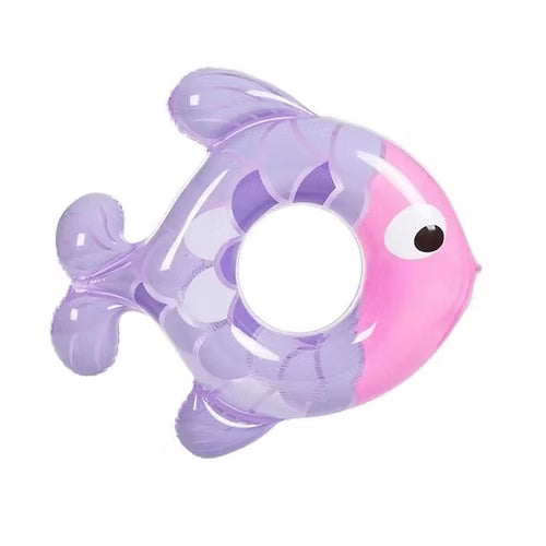 Fish Shape Kids Swimming Ring Seat Boat (Random)