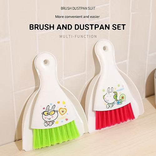 Mini Printed Dust Pan and Brush