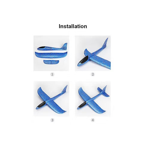 Foam Throwing Airplane Toy