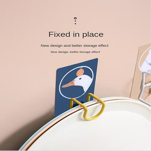 Cartoon Print Drum Holder Sticker Hook