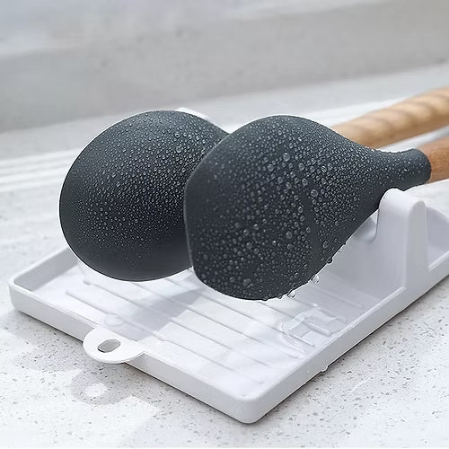 Plastic Oil Spill Spoon Resting Tray (Random Color)