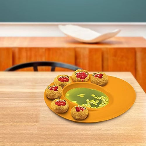 Panipuri Plate Random Colour (5 Pcs Set)