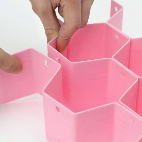 8Pcs Honey Comb Drawer Divider Closet Partition Storage